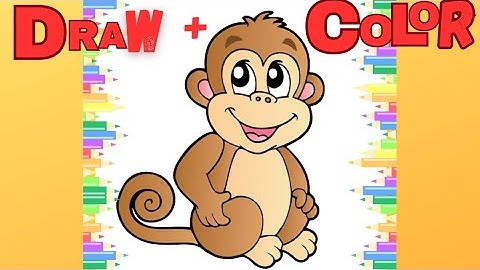 How to draw a monkey|How to draw a monkey for kids|how to draw a monkey easy|monkey drawing easy.