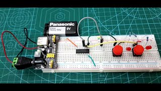 TTL Quad 2-INPUT AND Gate IC ( 7408 ) Test - ( 7408 ) اختبار دائرة بوابة الواو