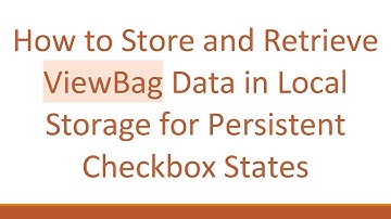 How to Store and Retrieve ViewBag Data in Local Storage for Persistent Checkbox States
