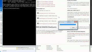 Update your PATH to include build tools or download the DevKit