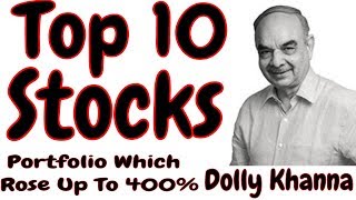 Top 10 Stocks From Dolly Khanna Portfolio Which Rose Up To 400%
