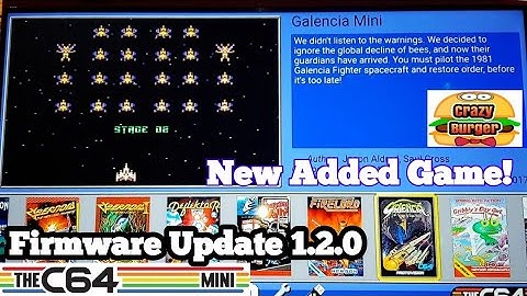 C64 Mini firmware update 1.2.0 Dec 2018