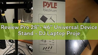 Review Pro 28"- 46" Universal Device Stand - DJ Laptop Projector Stand, Height Adjustable Laptop Sta