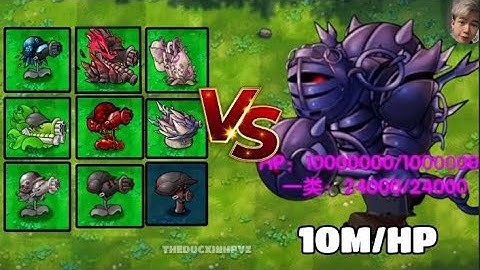 Cây Tối Thượng Nào Đủ Sức Tiêu Diệu Zombie Tối Thượng 10M HP Trong Pvz Fusion