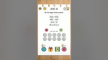 Brain test puzzle level 42 Solution Walkthrough