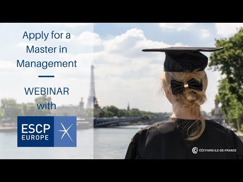 Apply for a Master in Management with ESCP Europe