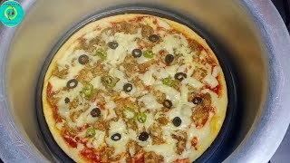 Pizza Without Oven || pizza Sauce || pizza Dough ||گھر پر پیزا بغیر اون کے بنائیں  By Chatpaty pakw