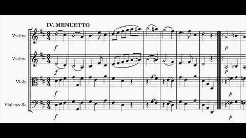 F. J. Haydn - String quartet in D major Op.1 N.3 Hob. III: 3 - IV  Menuetto