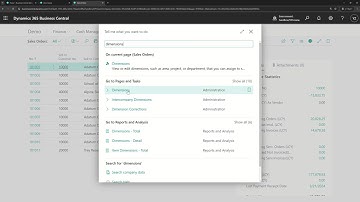 Business Central short video: Set up default dimensions for specific accounts (tables)