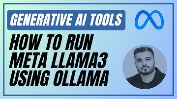 Run Meta Llama3 Using Ollama | Generative AI
