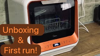 Midea Mini dishwasher! Unboxing & first run!