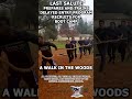Last Salute prepares and trains delayed entry program recruits for boot camp a walk in the woods