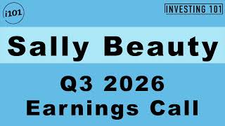 Sally Beauty Q3 2026 Earnings Call | Adjusted EPS Beats Estimates Despite Flat Sales Demand