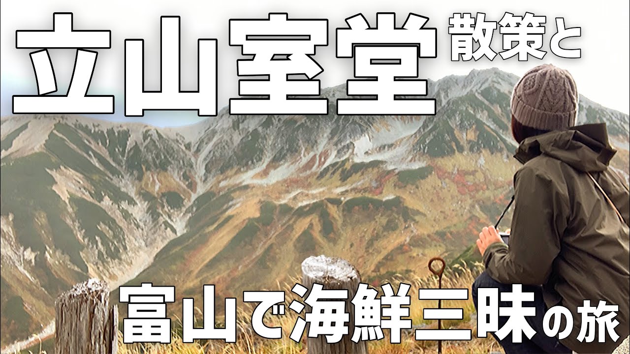 【紅葉】立山室堂散策したよ/富山で海鮮いっぱい食べて幸せの旅/OL /vlog【女一人旅】