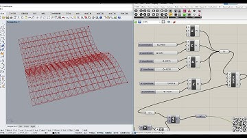利用犀牛Grasshopper建立空间曲面网架参数化线模型