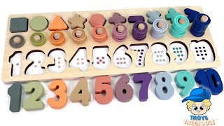 Best Learning Numbers, Counting 1 - 10 & Shapes | Preschool Toddler Learning Toy Video