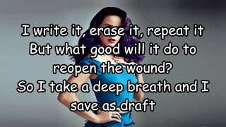 Katy Perry - &quot;Save As Draft&quot; (Lyrics)