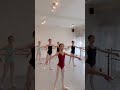 Pli in cente students ages 1012 in technique class  vaganova training in california dance