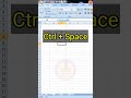 Select Entire Row & Column Shortcut in MS Excel #shorts #myguidetool