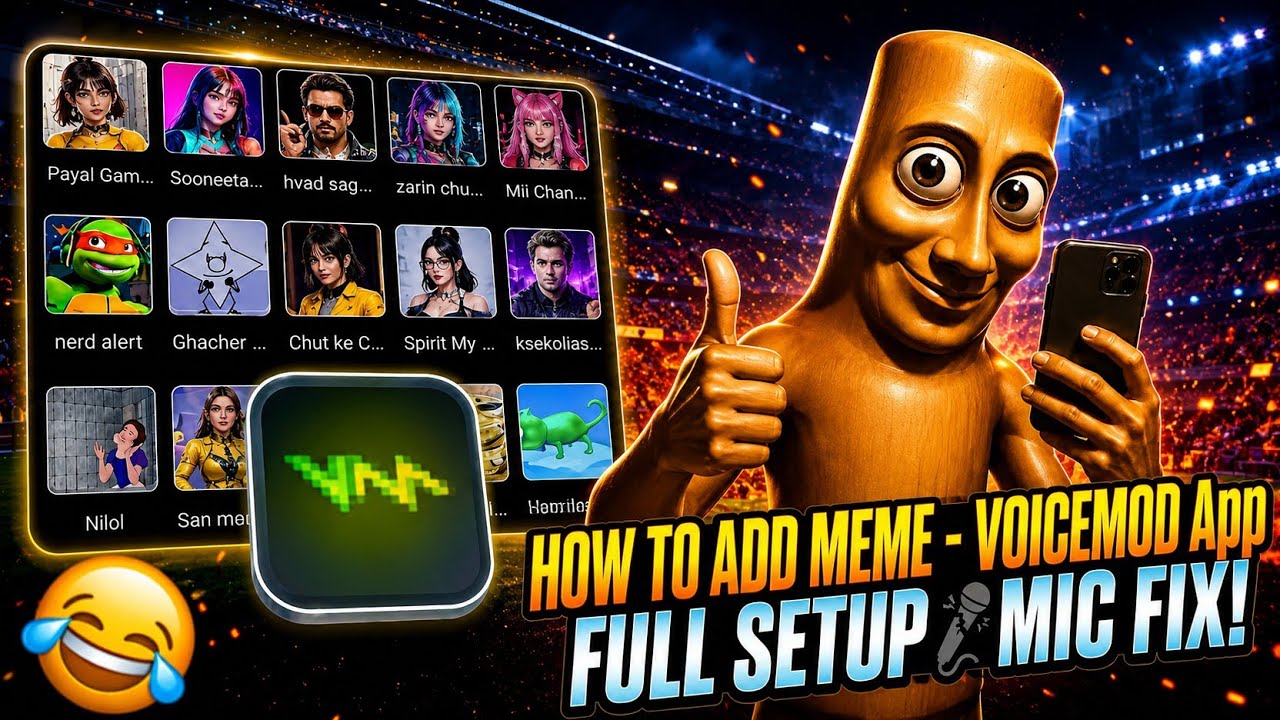 How to Add Meme Sounds in Voicemod | Full Setup & Mic Fix!