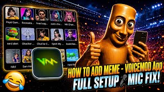 How to Add Meme Sounds in Voicemod | Full Setup &amp; Mic Fix!