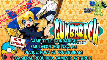 Gunbarich EGG NS 2.1.6 Game test with settings