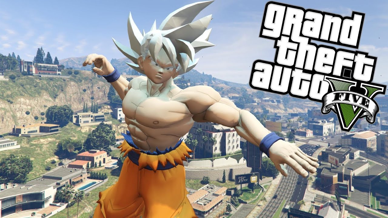 GTA 5 Goku Ultra Instinct | GTA V Dragon Ball Z Mod - YouTube