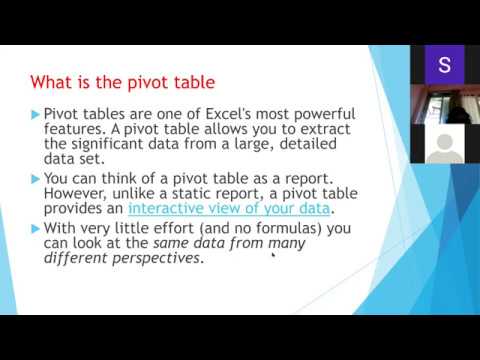 Webinar On MS-Excel: Mastering Pivot Tables & Functions - YouTube