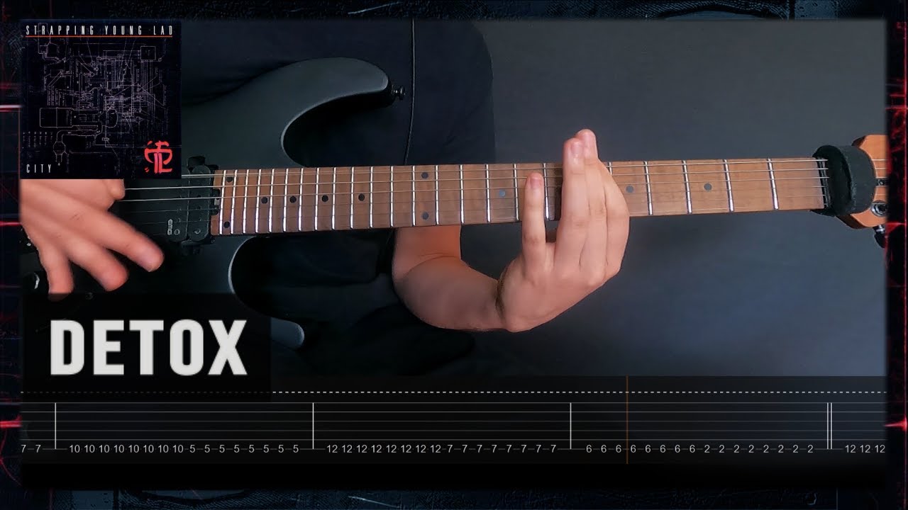 Strapping Young Lad Detox Guitar Cover + Tabs (Instrumental) YouTube