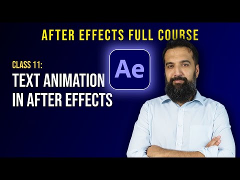 Text Animation in After Effects | Class 11 | After Effects Course | Azadchaiwala