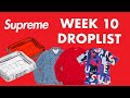 Supreme SS20 Week 10 Droplist