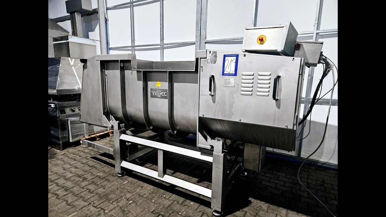1686-219: Inotec double paddle mixer on weighing cells - YouTube