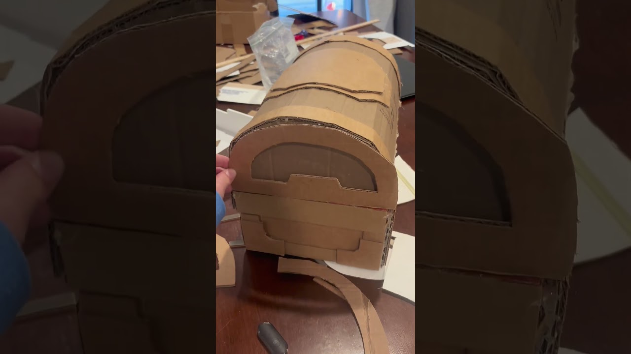 How to make a CLASH ROYAL chest out of a shoe box and cardboard!! Please watch!