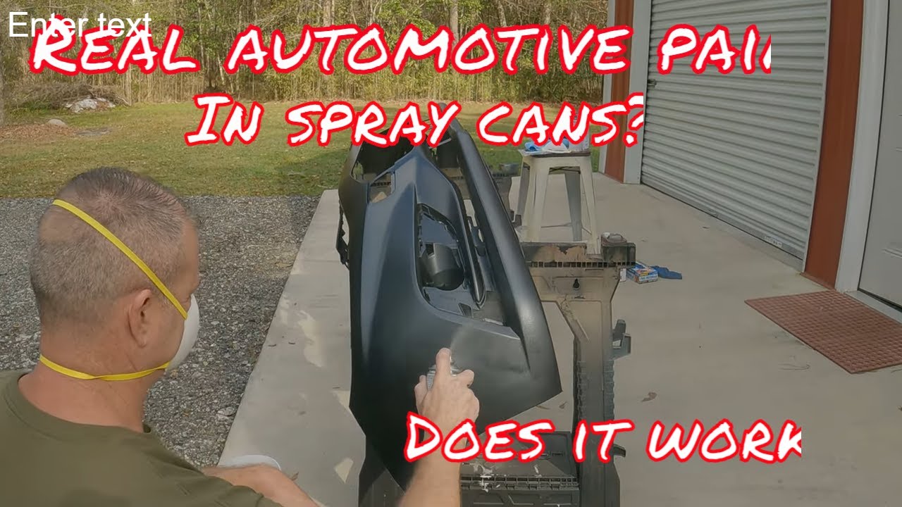 How to paint your bumper with spray paint. The right way... YouTube