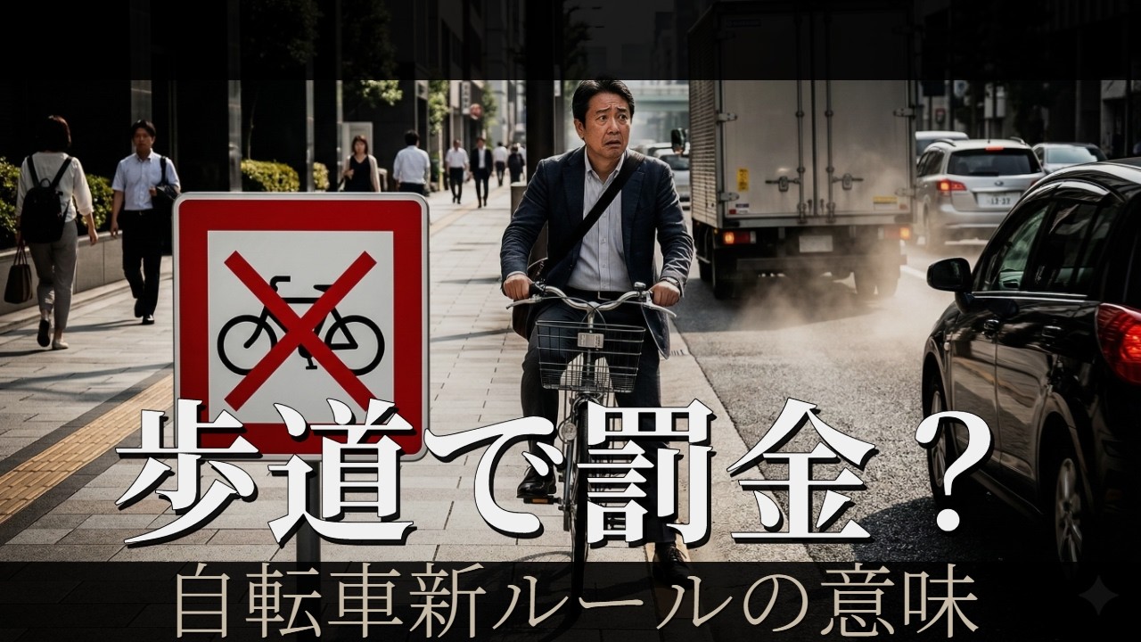 歩道走ると罰金？自転車の新ルールの本当の意味