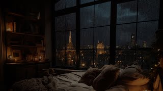 Peaceful Rainstorm with Soft Thunder Sounds - Fall Asleep Faster with Deep Rain Sounds - Beat Stress