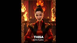 A video made with ai technology about Tisa, the goddess of war