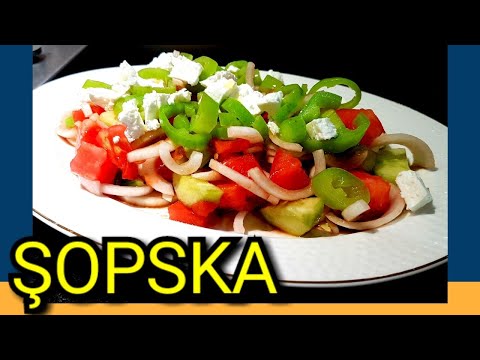 Makedon Salatası Şopska Tarifi - Farklı meze ve salata tarifleri