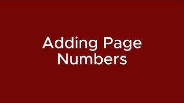 How to Add Page Numbers using Parent Pages