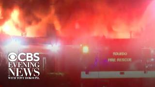 Explosions kill 2 workers in Ohio industrial recycling plant, spark massive fire