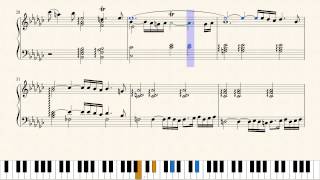 Well-Tempered Clavier - Prelude and Fugue 8 in E-flat minor BWV853 / Sheet Music Piano Tutorial