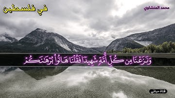 ونزعنا من كل أمة شهيدا#محمد_صديق_المنشاوي الصوت الباكي بمقام نهاود تلاوةمن #فلسطين _القصص