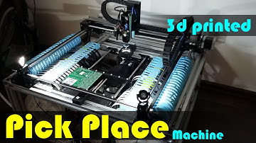 3D Printed Pick Place Machine with TinyG CNC Controller - First Job