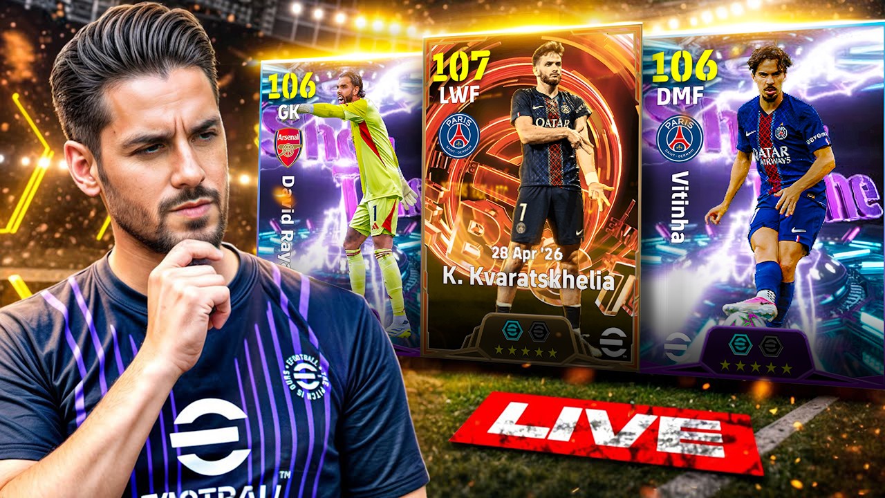 CHAMPIONS LEAGUE WINNERS PACK 🏆 KVARATSKHELIA x VITINHA x D. RAYA REVIEW 🔥 eFootball LIVE