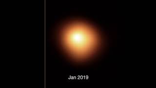 Betelgeuse antes y después de su pérdida de brillo (con animación)