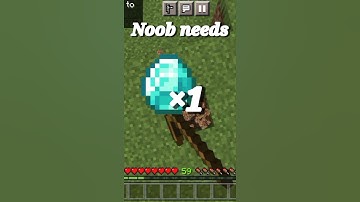 Minecraft NOOB vs PRO vs HACKER: Finding diamond | #Shorts