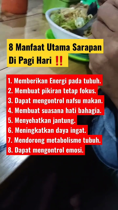8 Manfaat Sarapan di Pagi Hari #shorts #informasi #storywa #fyp