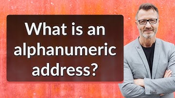 What is an alphanumeric address?