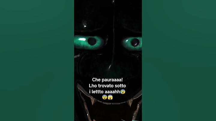 noooo l'ho trovata sotto il letto 😱