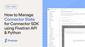 How to Manage Connector State for a Connector SDK using Fivetran API & Python